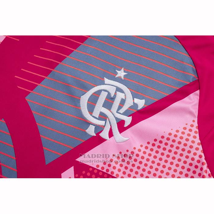 Chandal del Flamengo Manga Corta 2025-2026 Rosa - Pantalon Corto